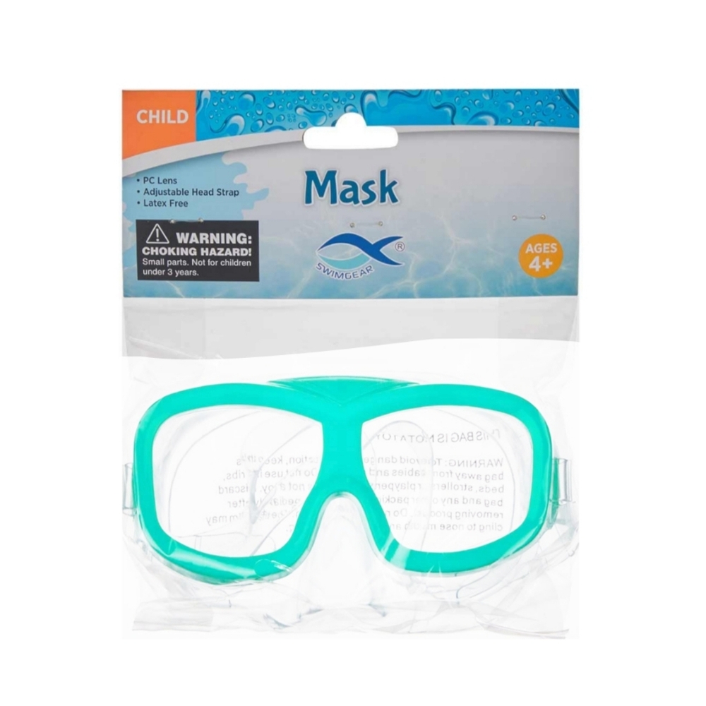 *5/$20* NEW Swimgear Child Mask Nose Cover Wide Vision PC Lens